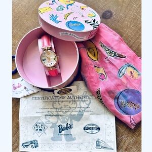 Barbie Fossil Watch and Scarf 35th Anniversary Limited Edition Never Been Used